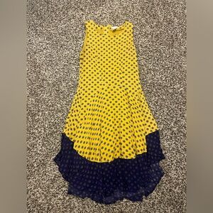 H&M Yellow and Navy Dress